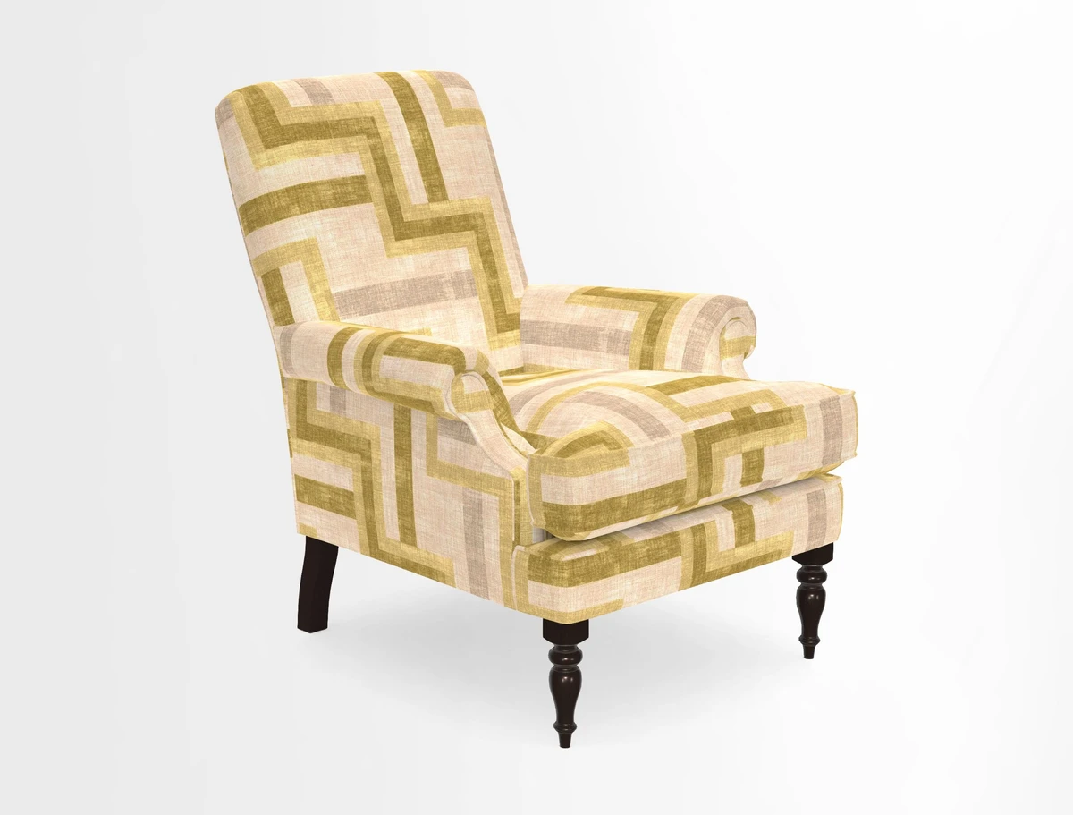Thistle Chair in Indigo & Wills Morocco Epic Blue