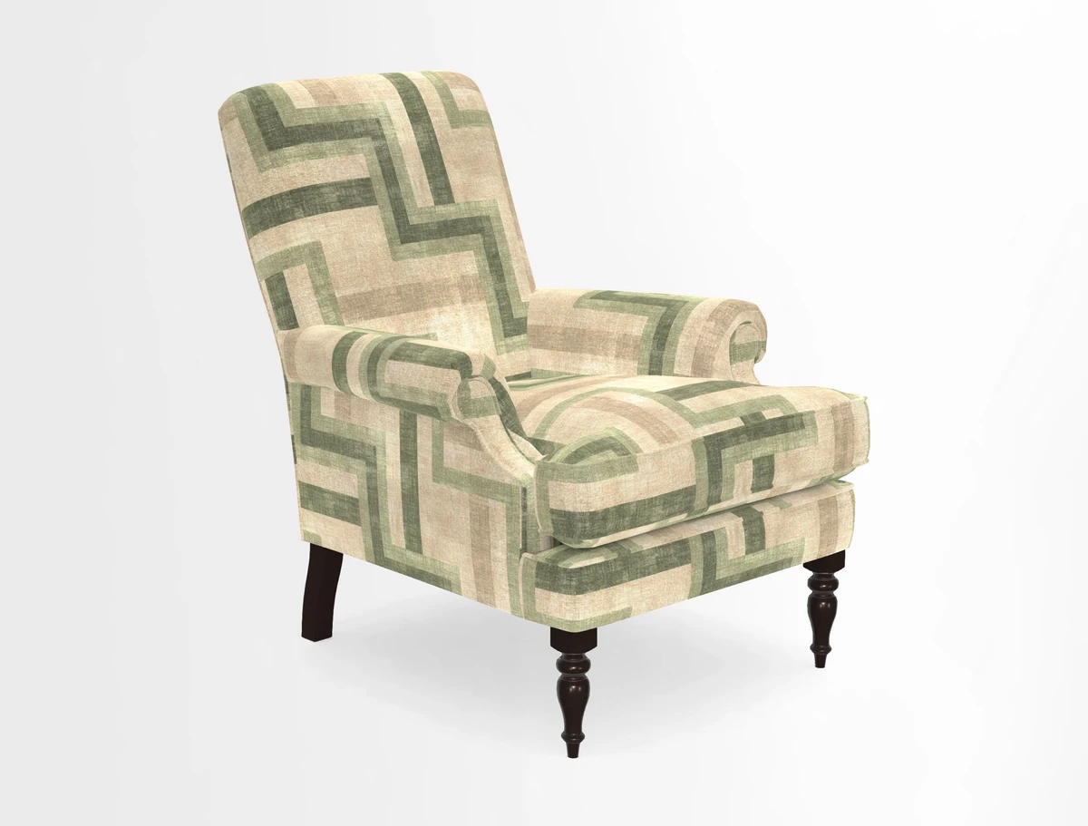 Thistle Chair in Indigo & Wills Morocco Epic Blue