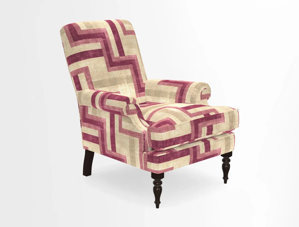 Thistle Chair in Indigo & Wills Morocco Epic Blue