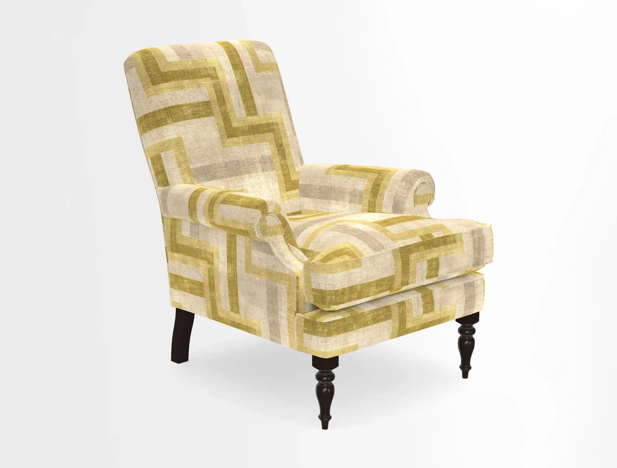 Thistle Chair in Indigo & Wills Morocco Epic Blue