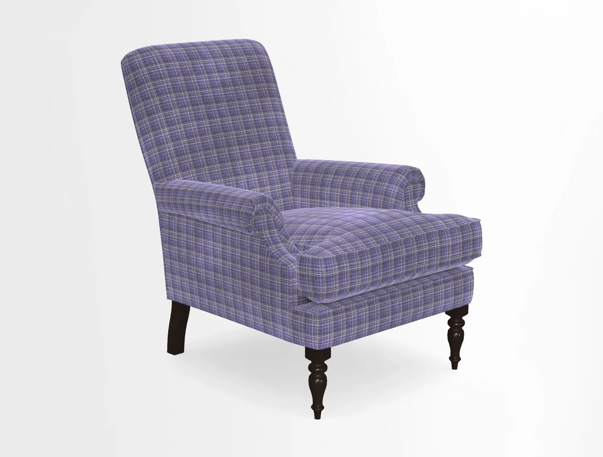 Thistle Chair in Indigo & Wills Morocco Epic Blue