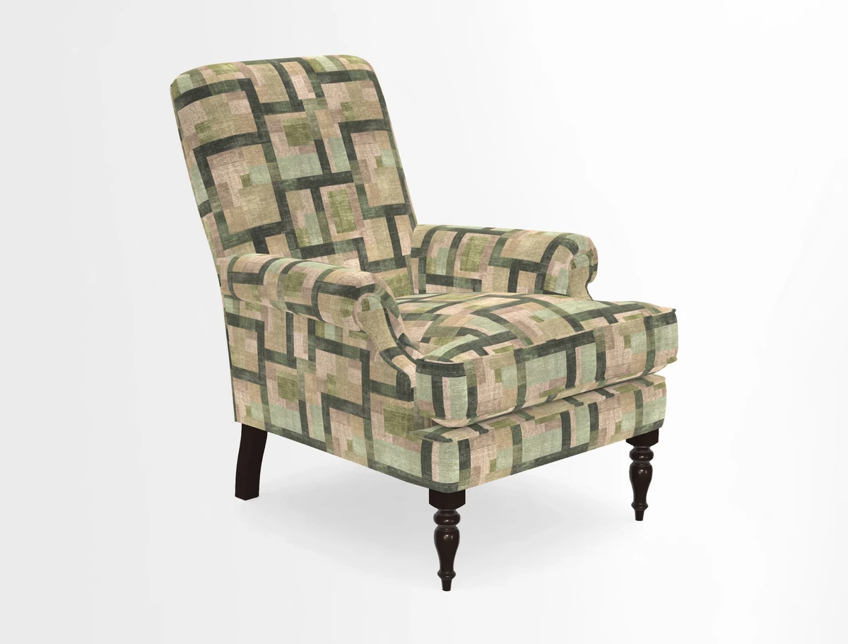 Thistle Chair in Indigo & Wills Morocco Epic Blue