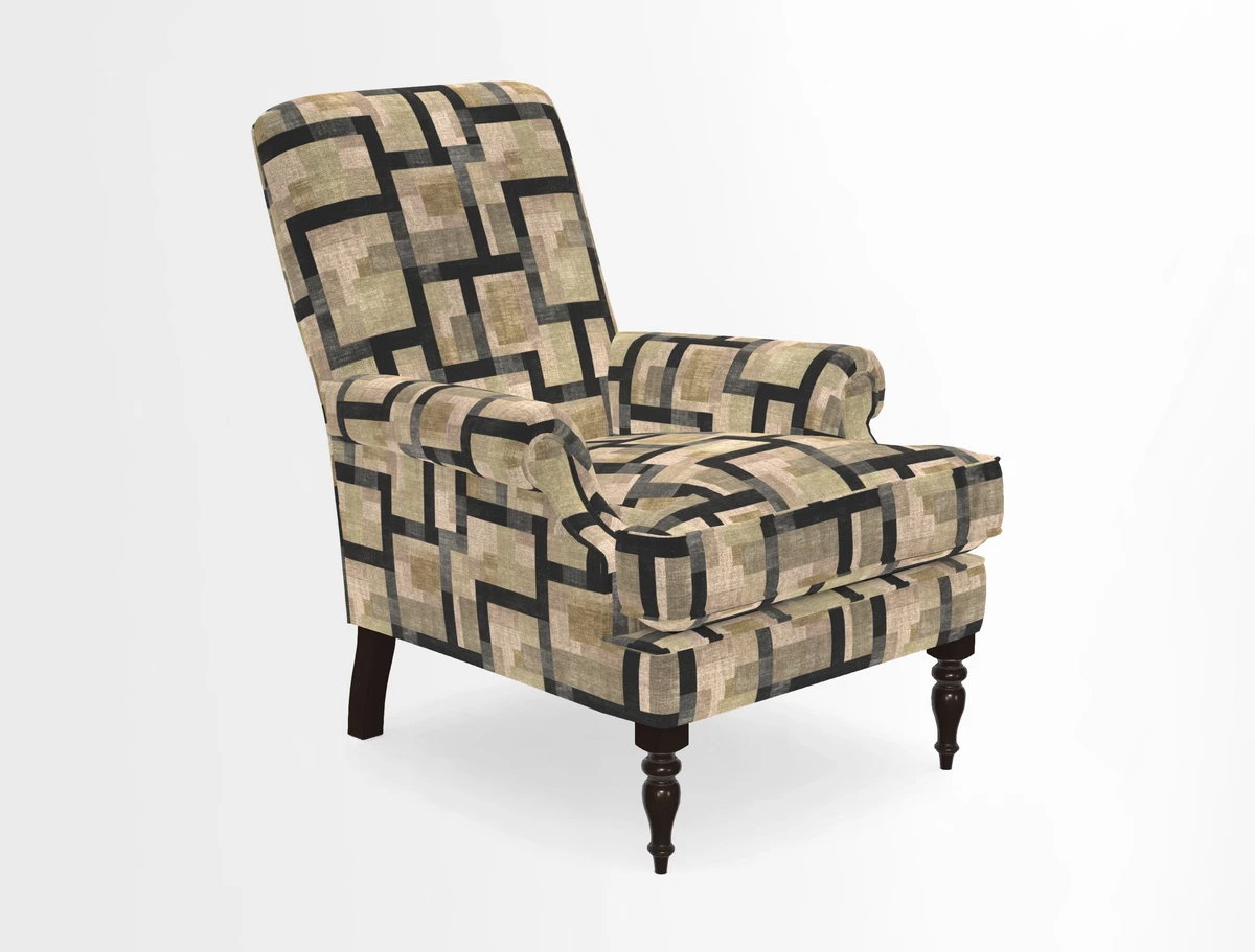 Thistle Chair in Indigo & Wills Morocco Epic Blue