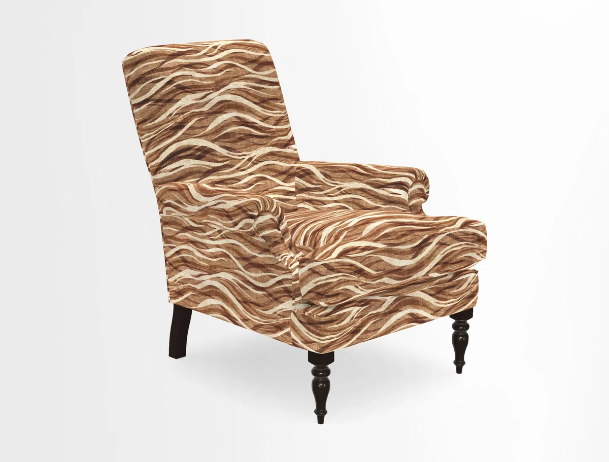 Thistle Chair in Indigo & Wills Morocco Epic Blue