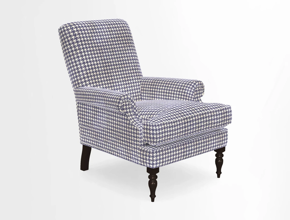 Thistle Chair in Indigo & Wills Morocco Epic Blue