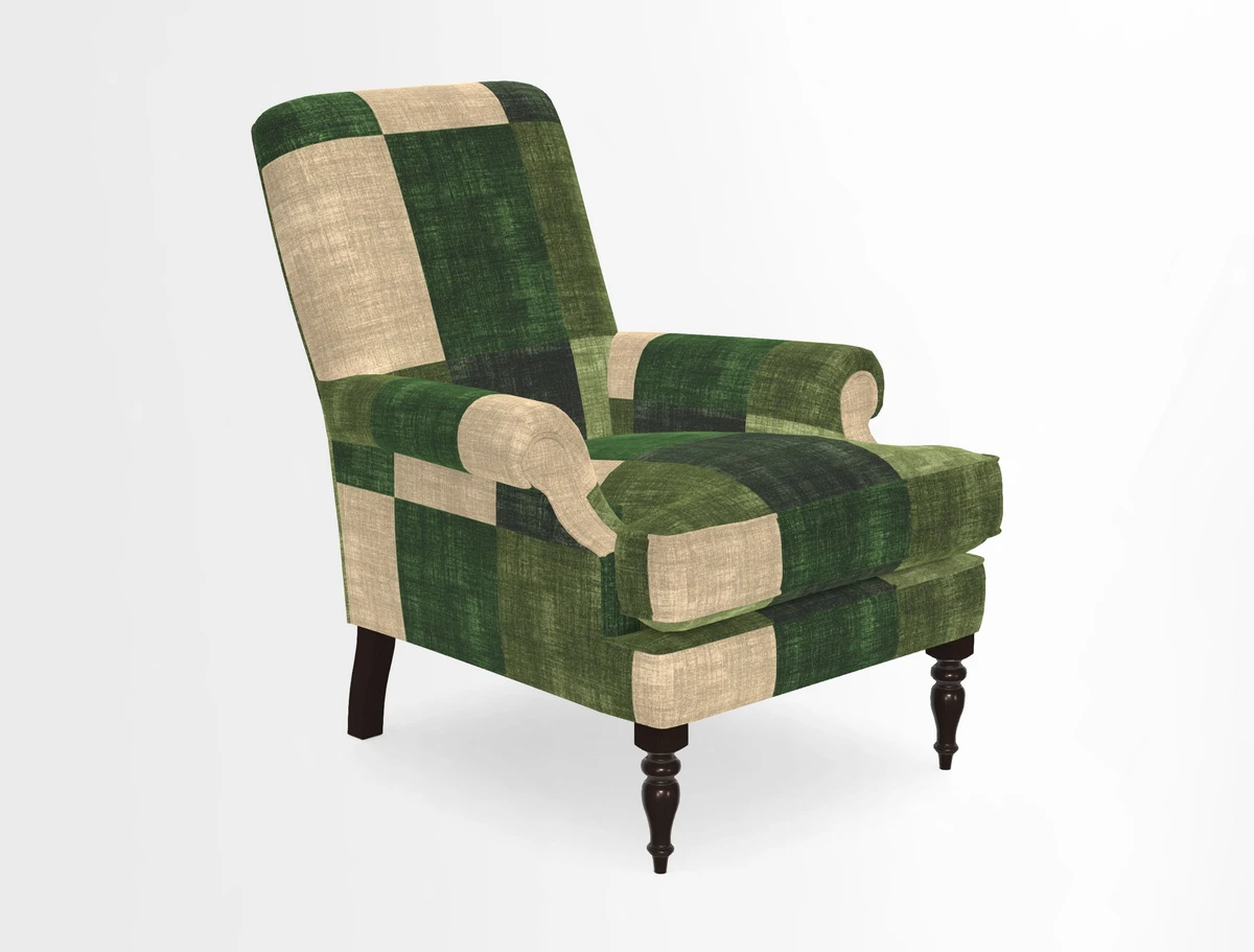 Thistle Chair in Indigo & Wills Morocco Epic Blue
