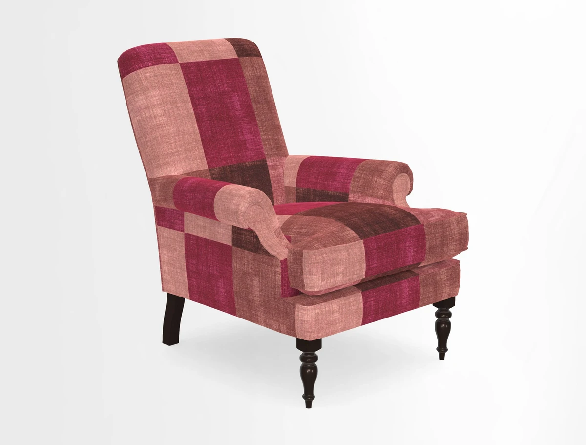Thistle Chair in Indigo & Wills Morocco Epic Blue