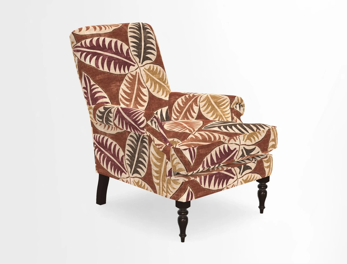 Thistle Chair in Indigo & Wills Morocco Epic Blue