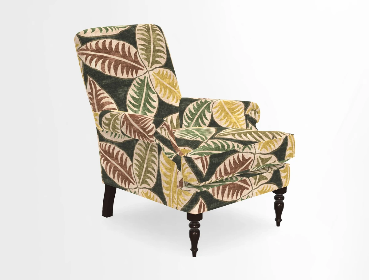 Thistle Chair in Indigo & Wills Morocco Epic Blue