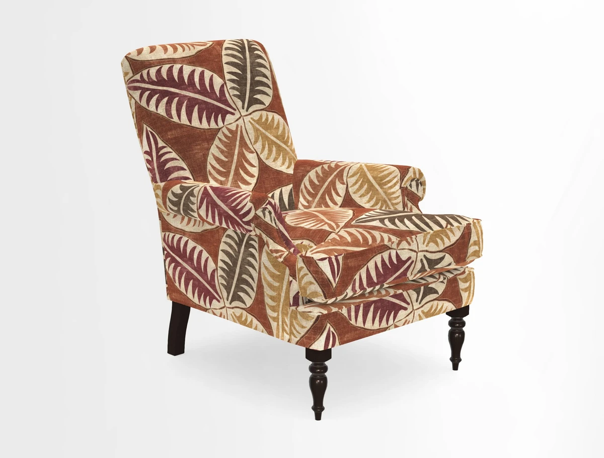 Thistle Chair in Indigo & Wills Morocco Epic Blue