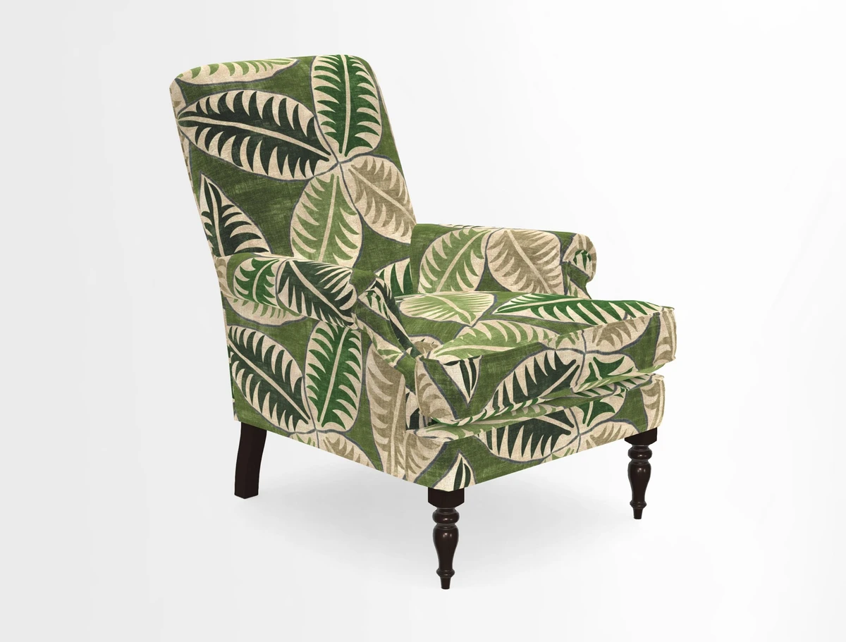Thistle Chair in Indigo & Wills Morocco Epic Blue