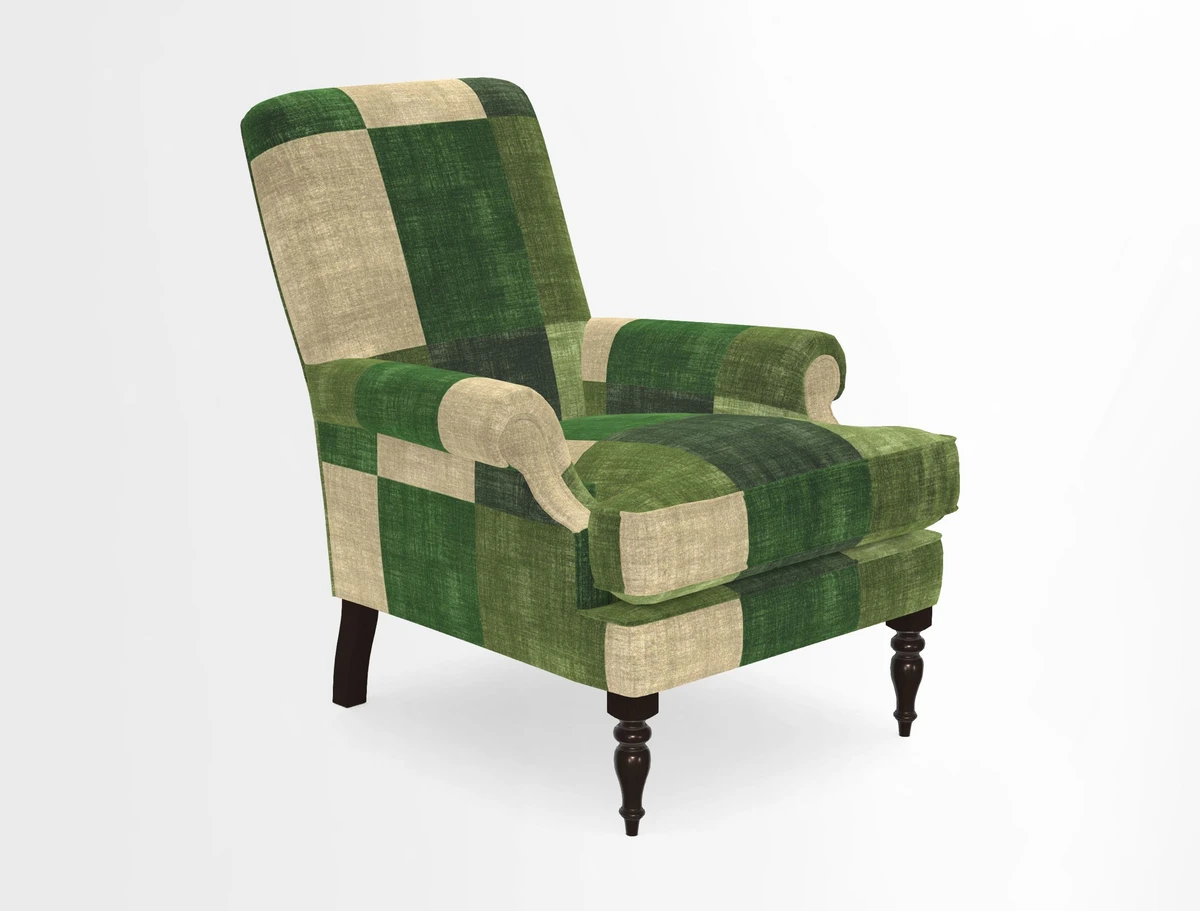 Thistle Chair in Indigo & Wills Morocco Epic Blue