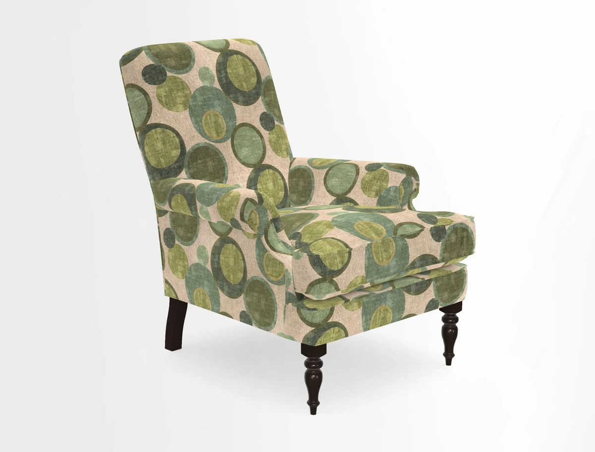 Thistle Chair in Indigo & Wills Morocco Epic Blue
