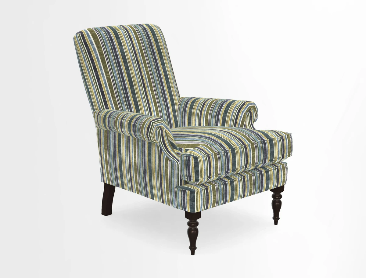 Thistle Chair in Indigo & Wills Morocco Epic Blue