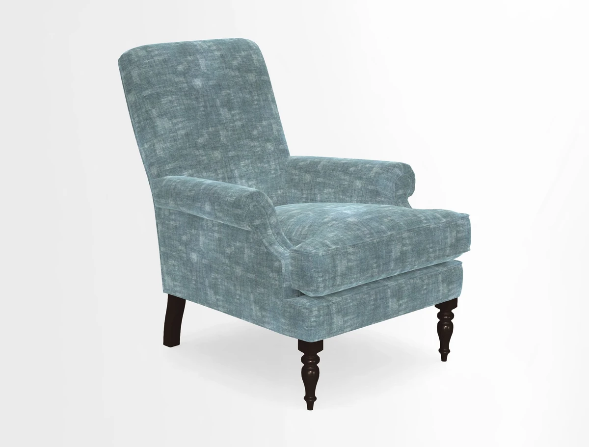 Thistle Chair in Indigo & Wills Morocco Epic Blue