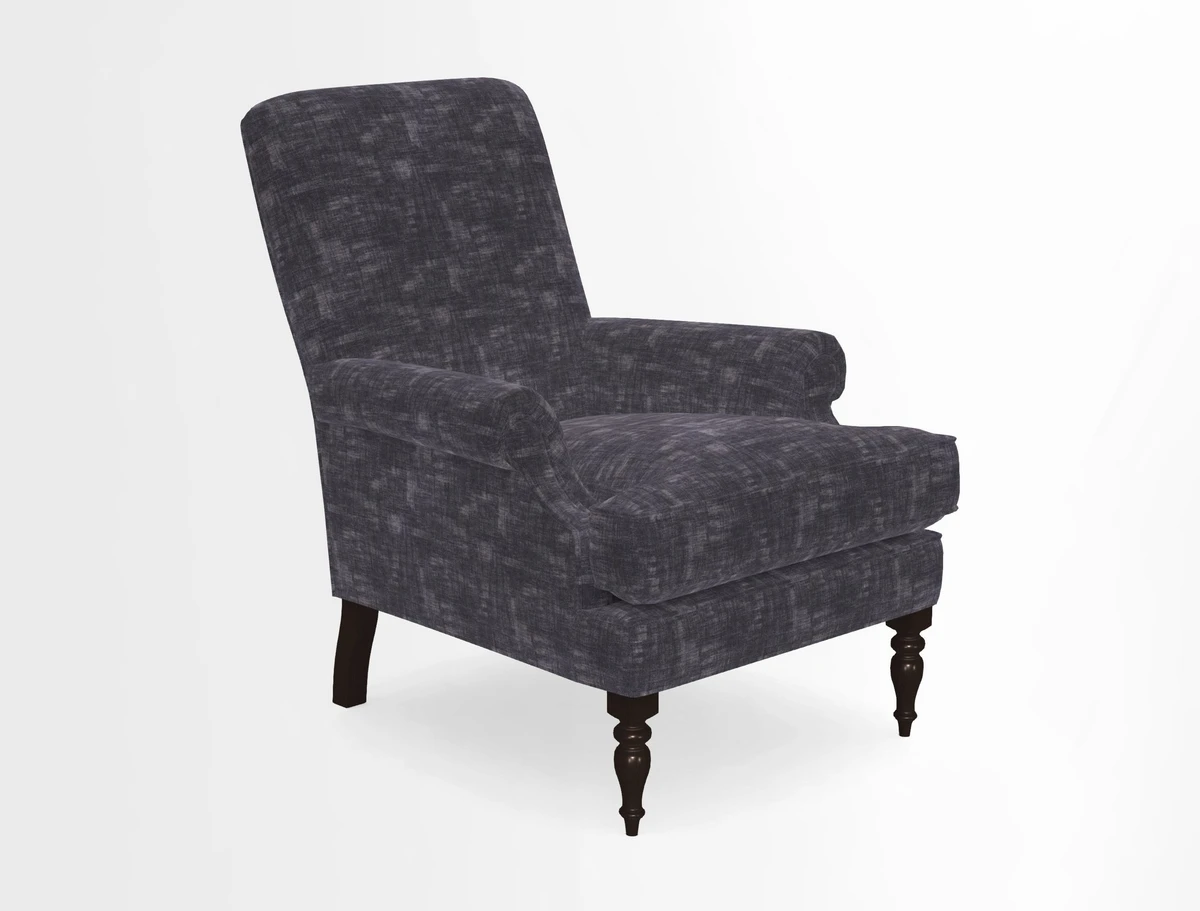Thistle Chair in Indigo & Wills Morocco Epic Blue