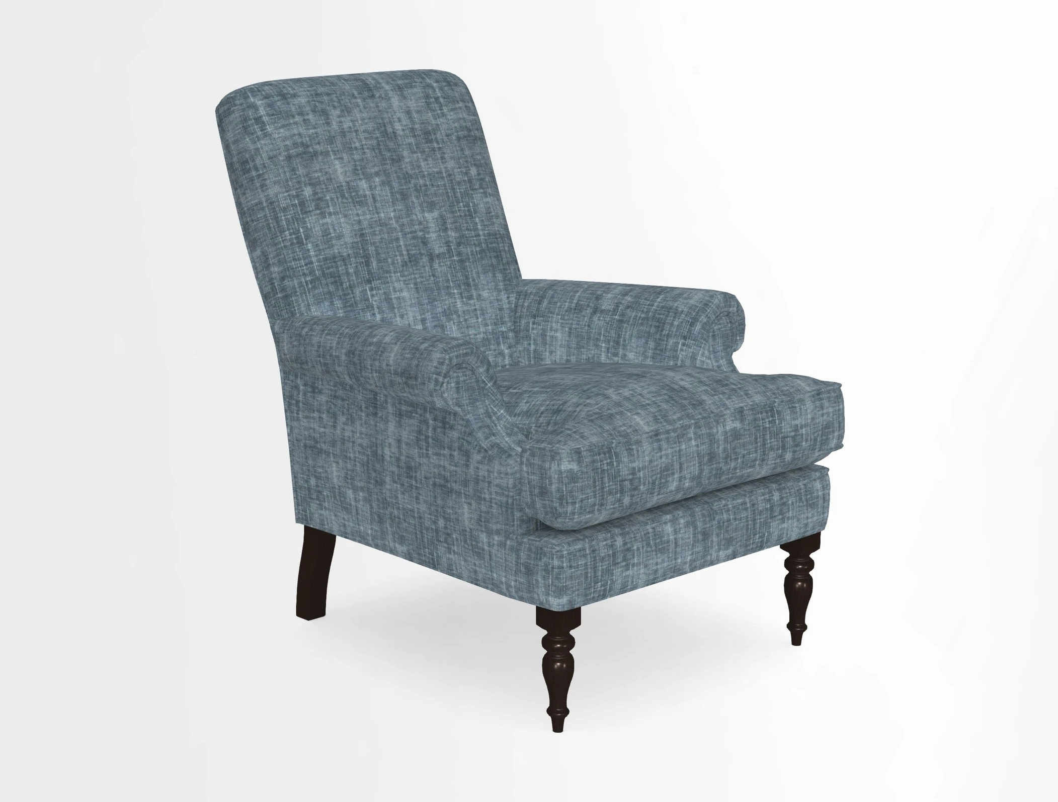 Thistle Chair in Indigo & Wills Morocco Epic Blue