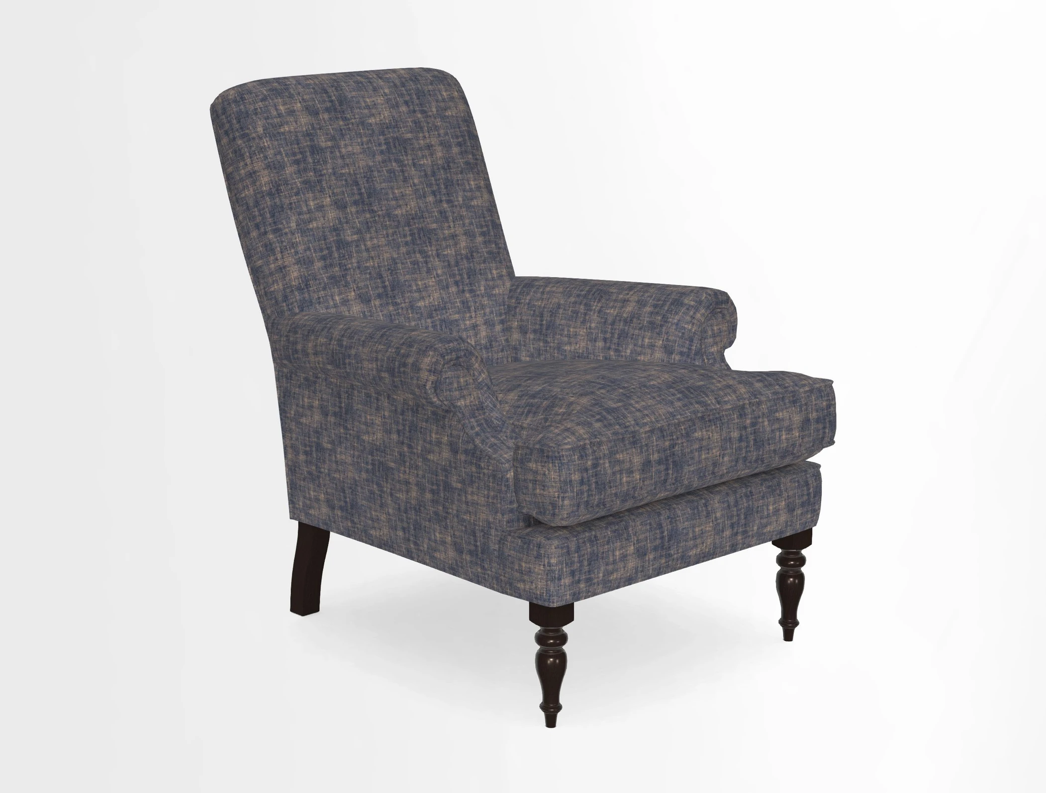 Thistle Chair in Indigo & Wills Morocco Epic Blue