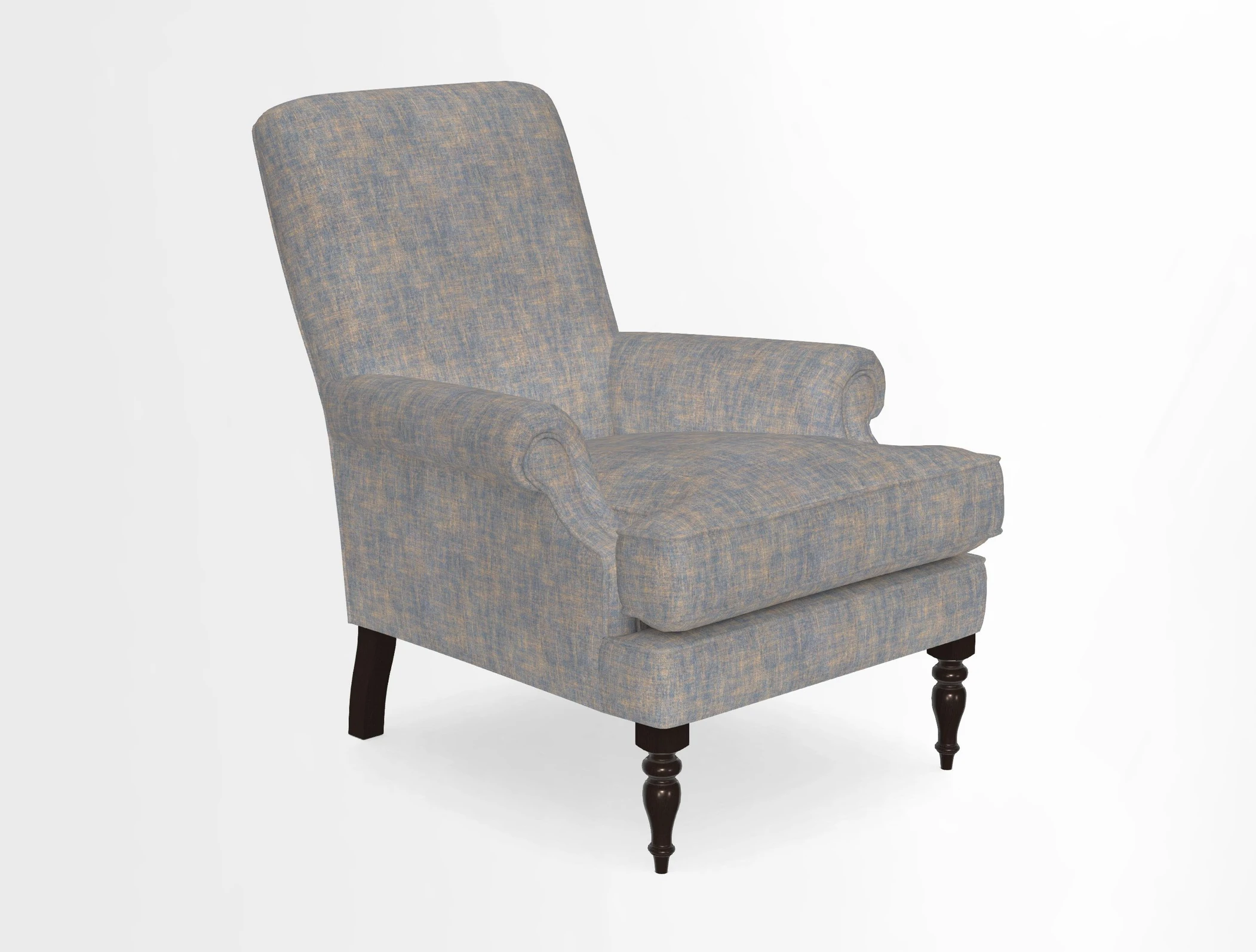 Thistle Chair in Indigo & Wills Morocco Epic Blue