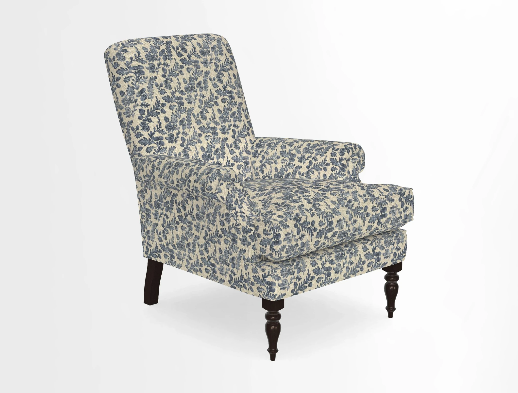 Thistle Chair in Indigo & Wills Morocco Epic Blue