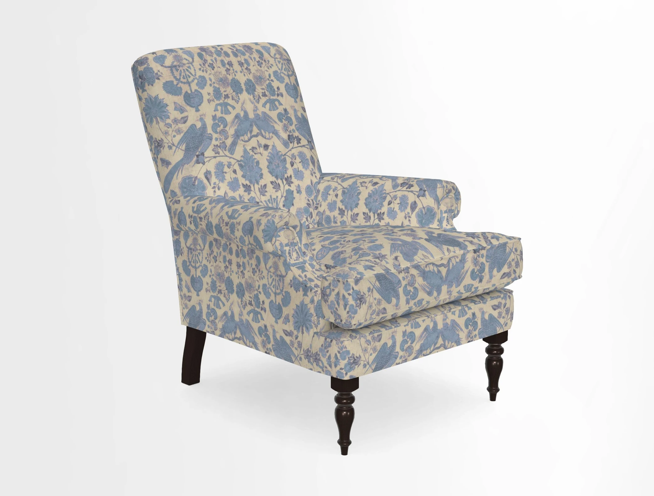 Thistle Chair in Indigo & Wills Morocco Epic Blue