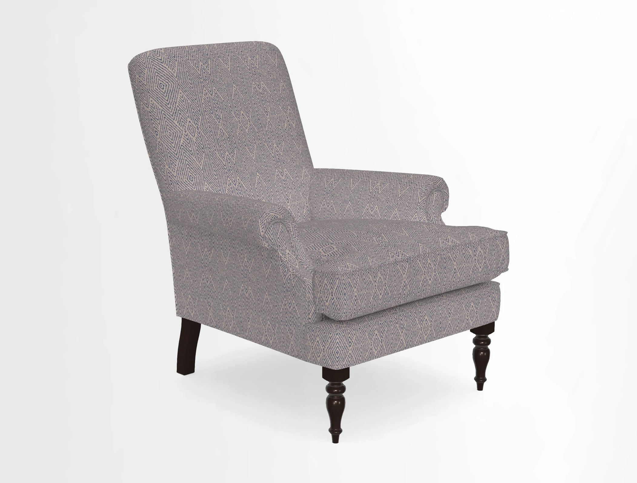 Thistle Chair in Indigo & Wills Morocco Epic Blue