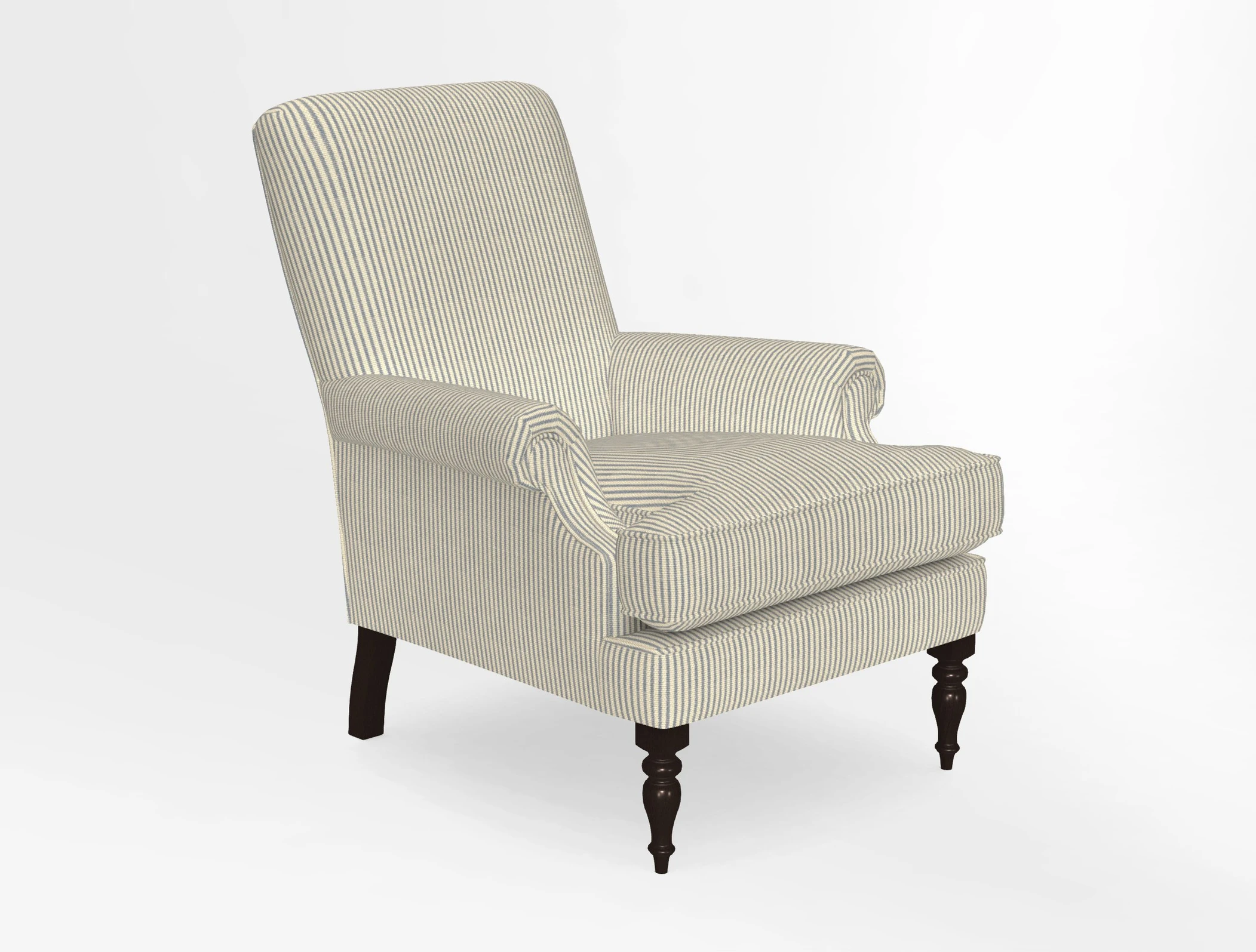 Thistle Chair in Indigo & Wills Morocco Epic Blue