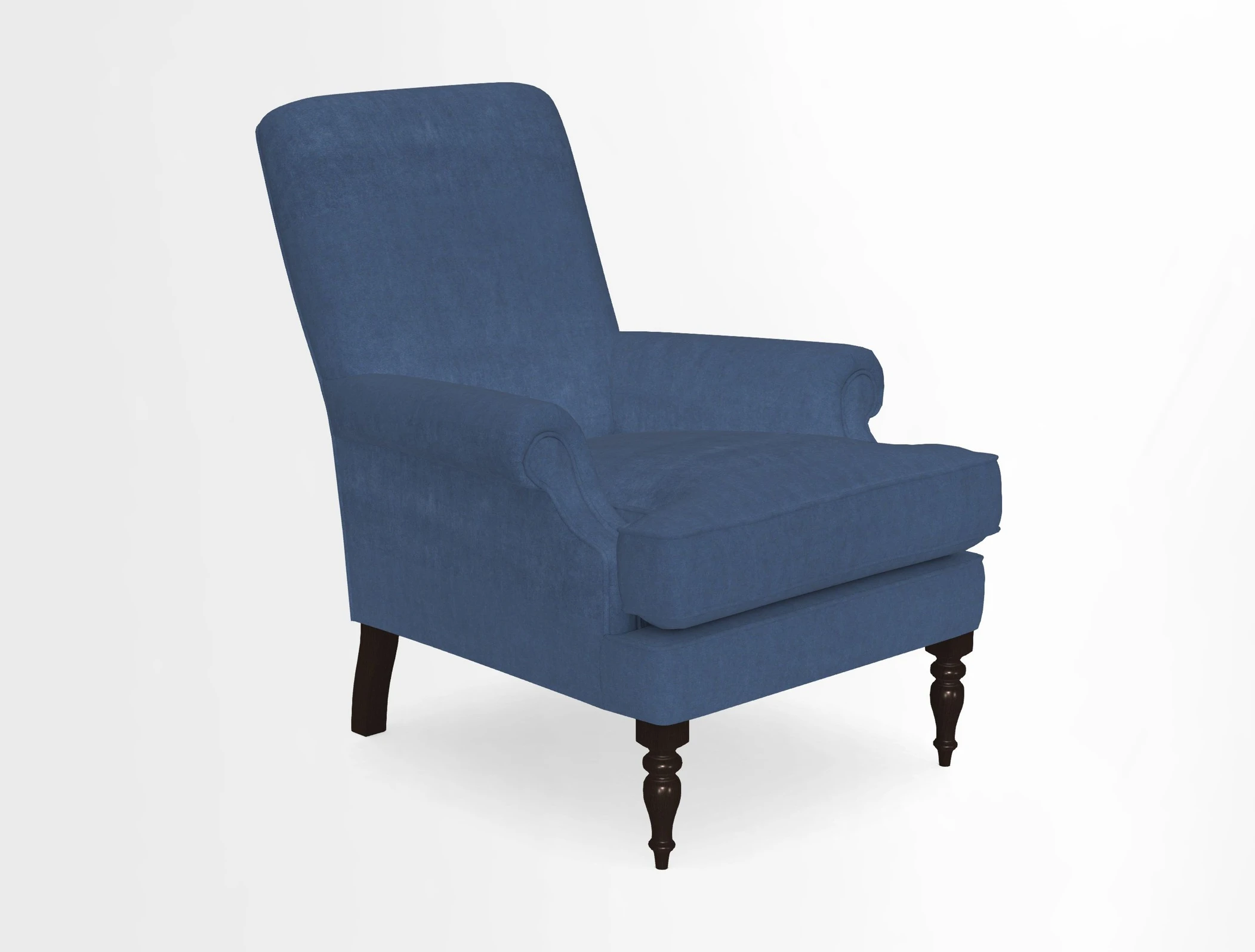 Thistle Chair in Indigo & Wills Morocco Epic Blue