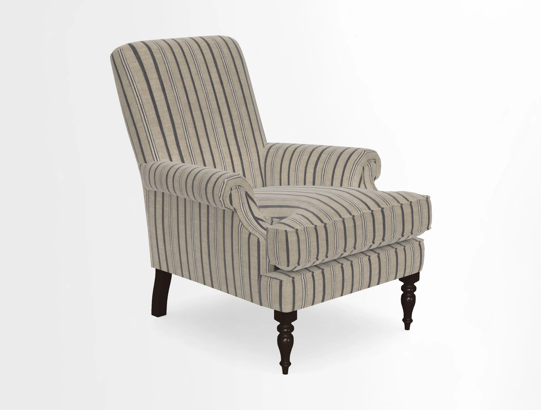 Thistle Chair in Indigo & Wills Morocco Epic Blue
