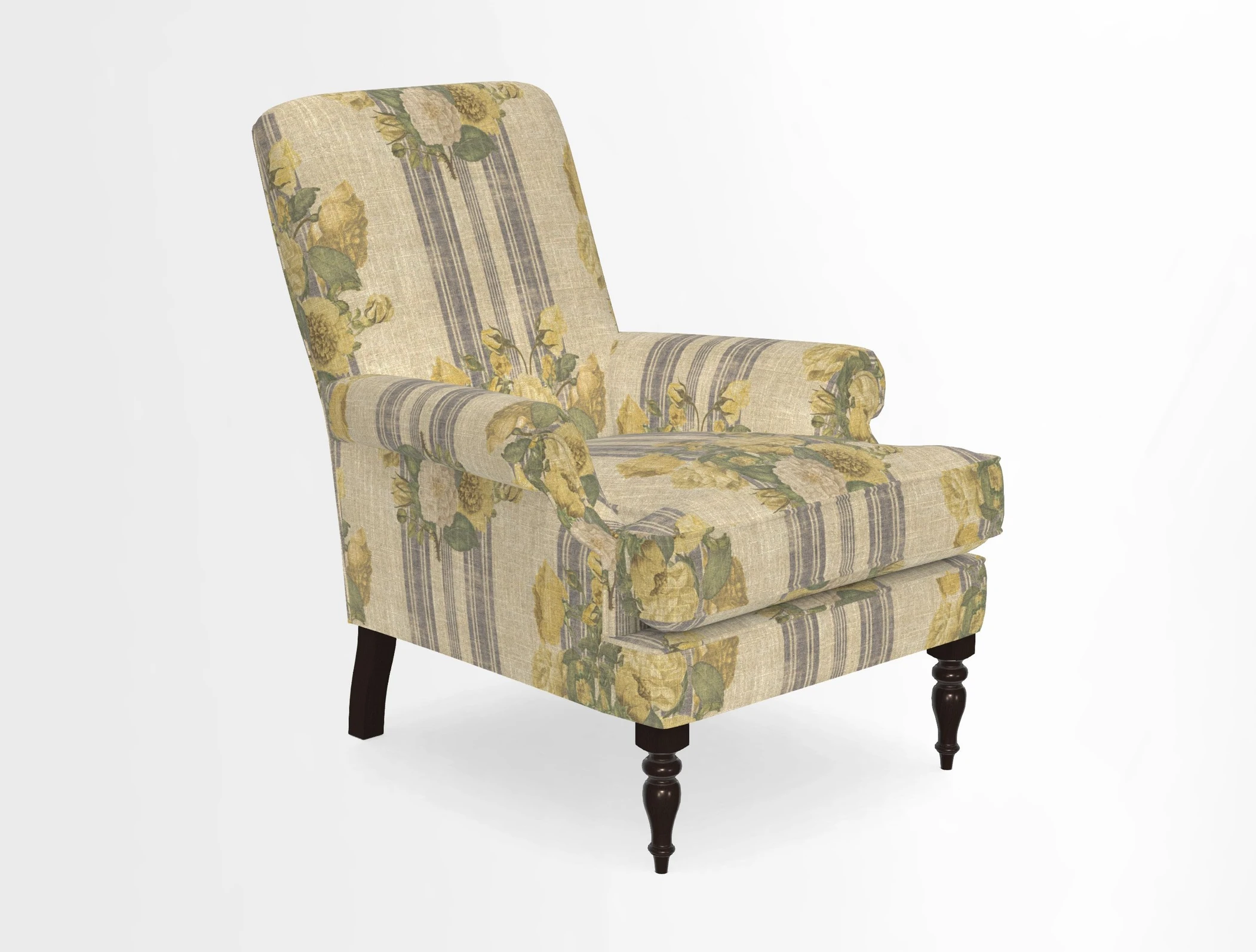 Thistle Chair in Indigo & Wills Morocco Epic Blue