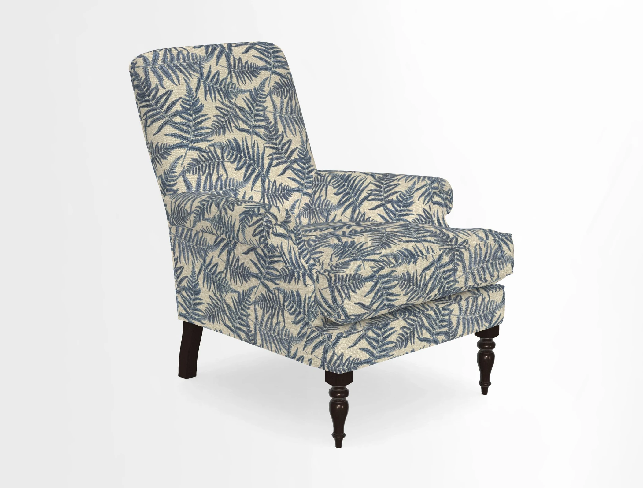 Thistle Chair in Indigo & Wills Morocco Epic Blue