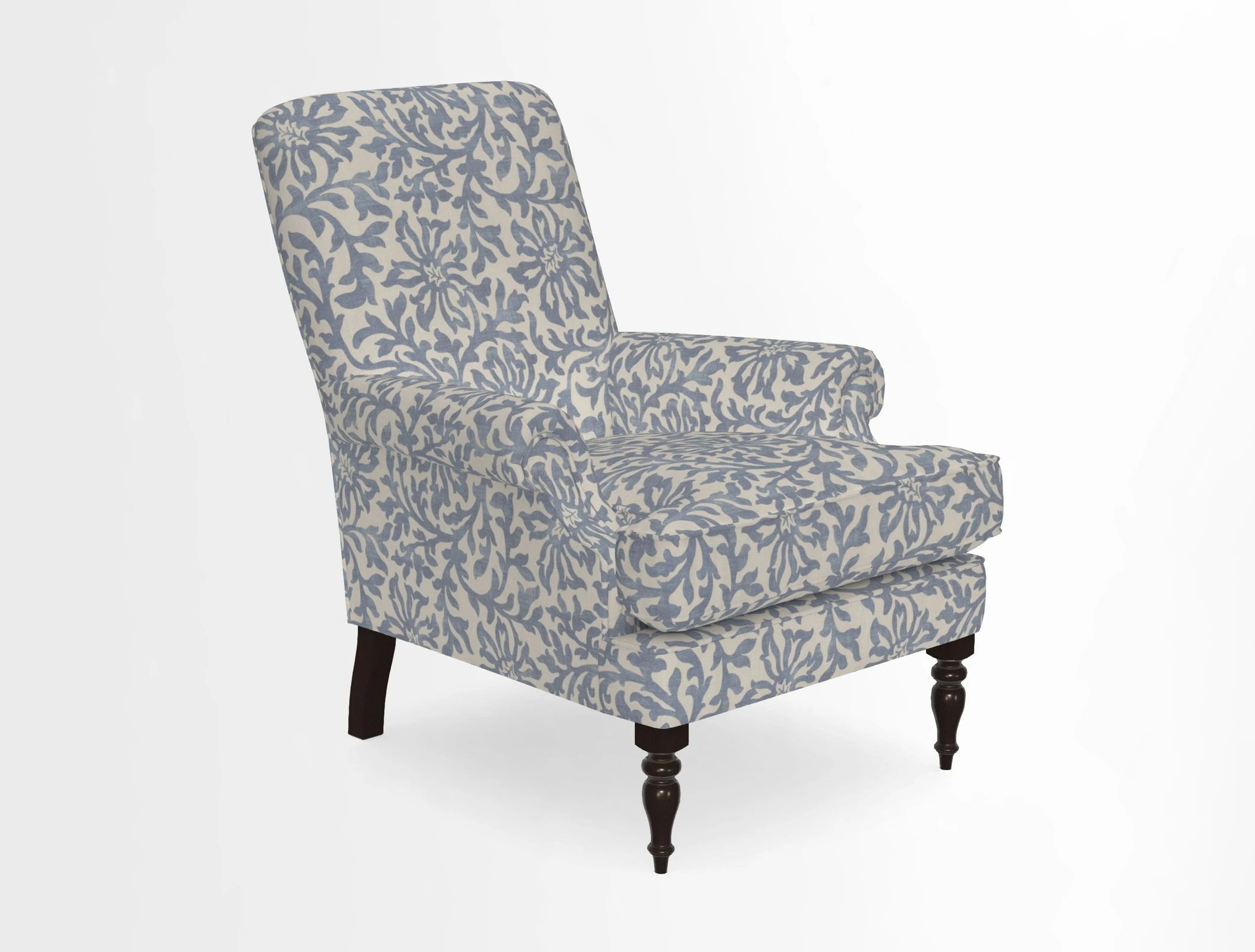 Thistle Chair in Indigo & Wills Morocco Epic Blue