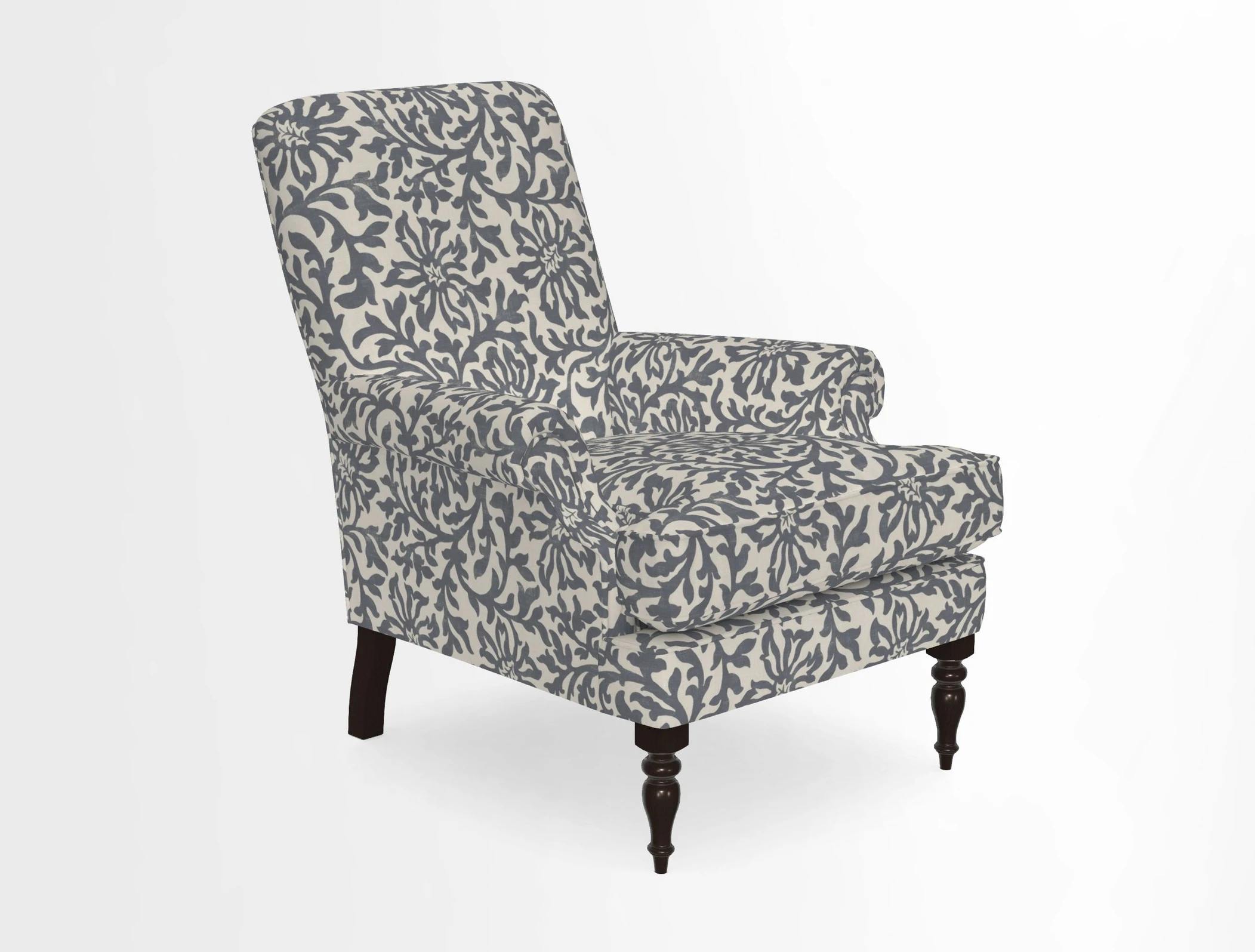 Thistle Chair in Indigo & Wills Morocco Epic Blue