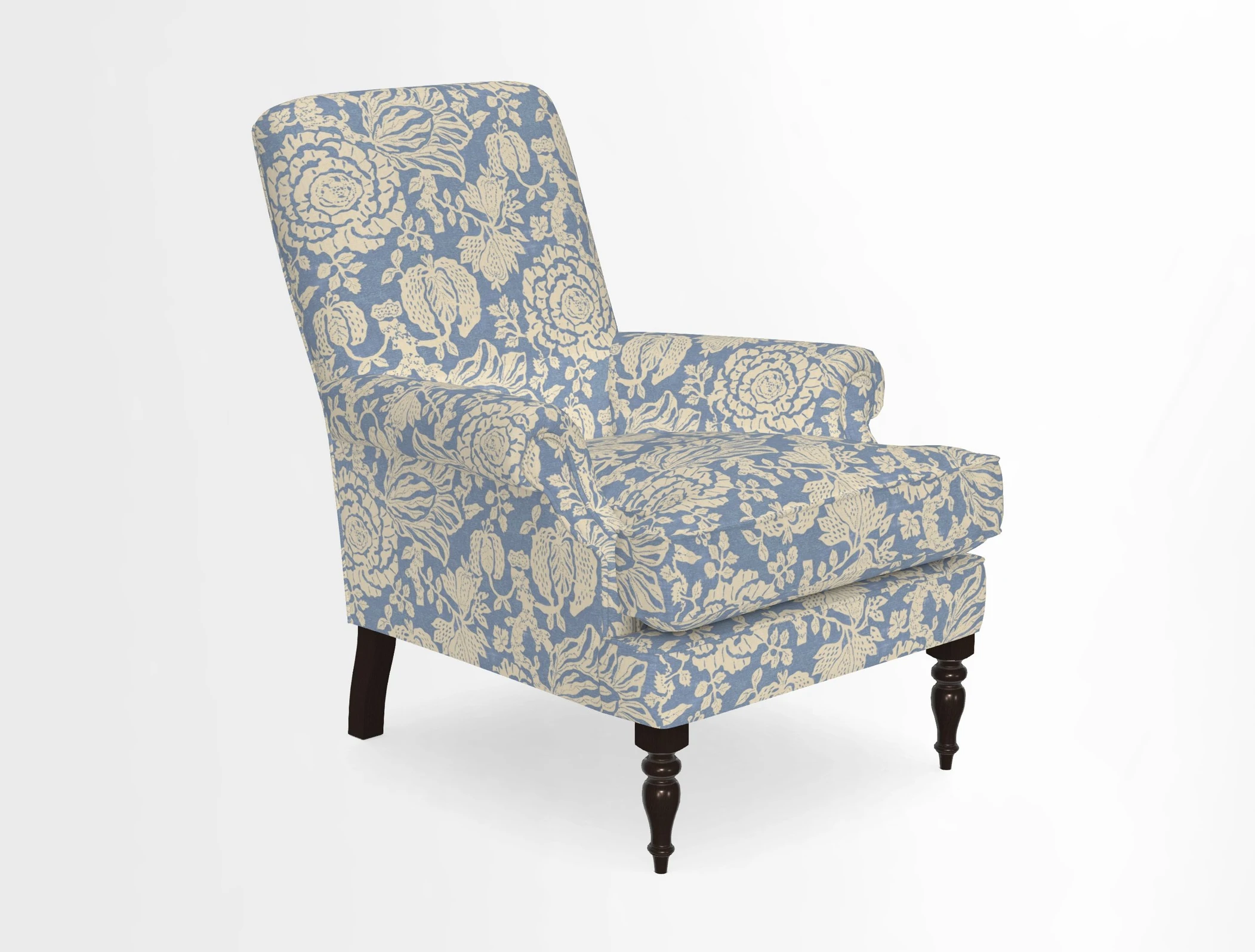 Thistle Chair in Indigo & Wills Morocco Epic Blue