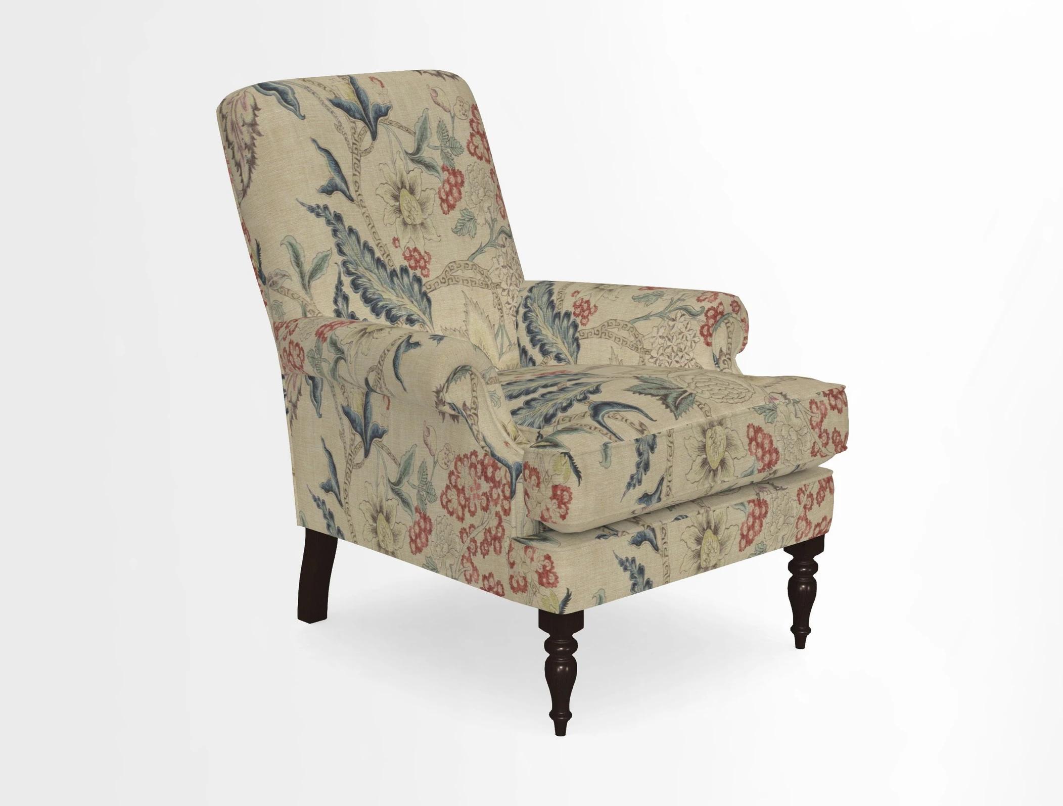 Thistle Chair in Indigo & Wills Morocco Epic Blue