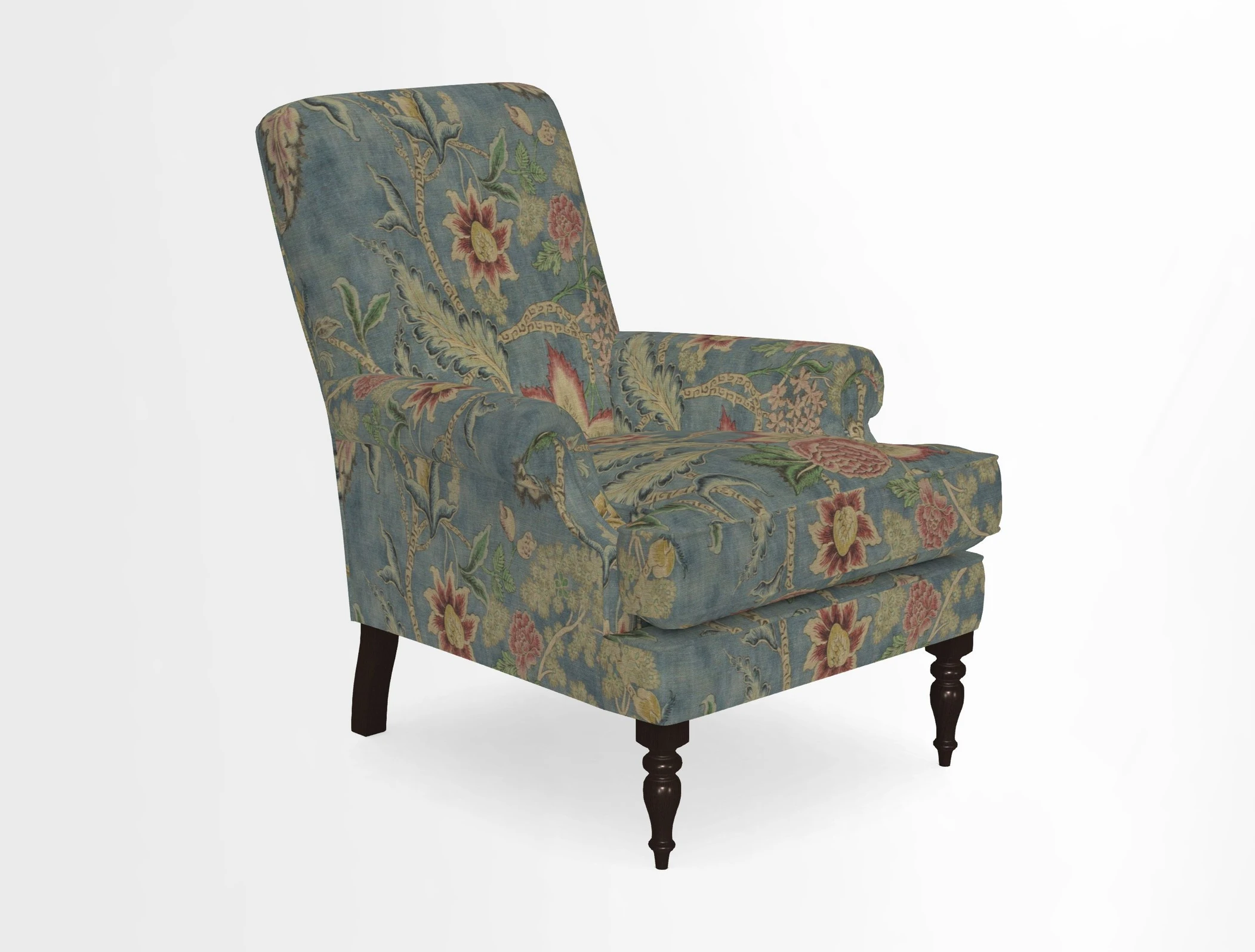 Thistle Chair in Indigo & Wills Morocco Epic Blue