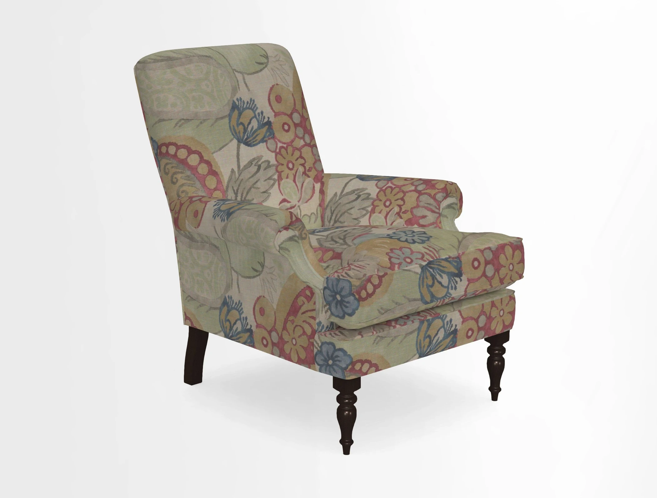 Thistle Chair in Indigo & Wills Morocco Epic Blue