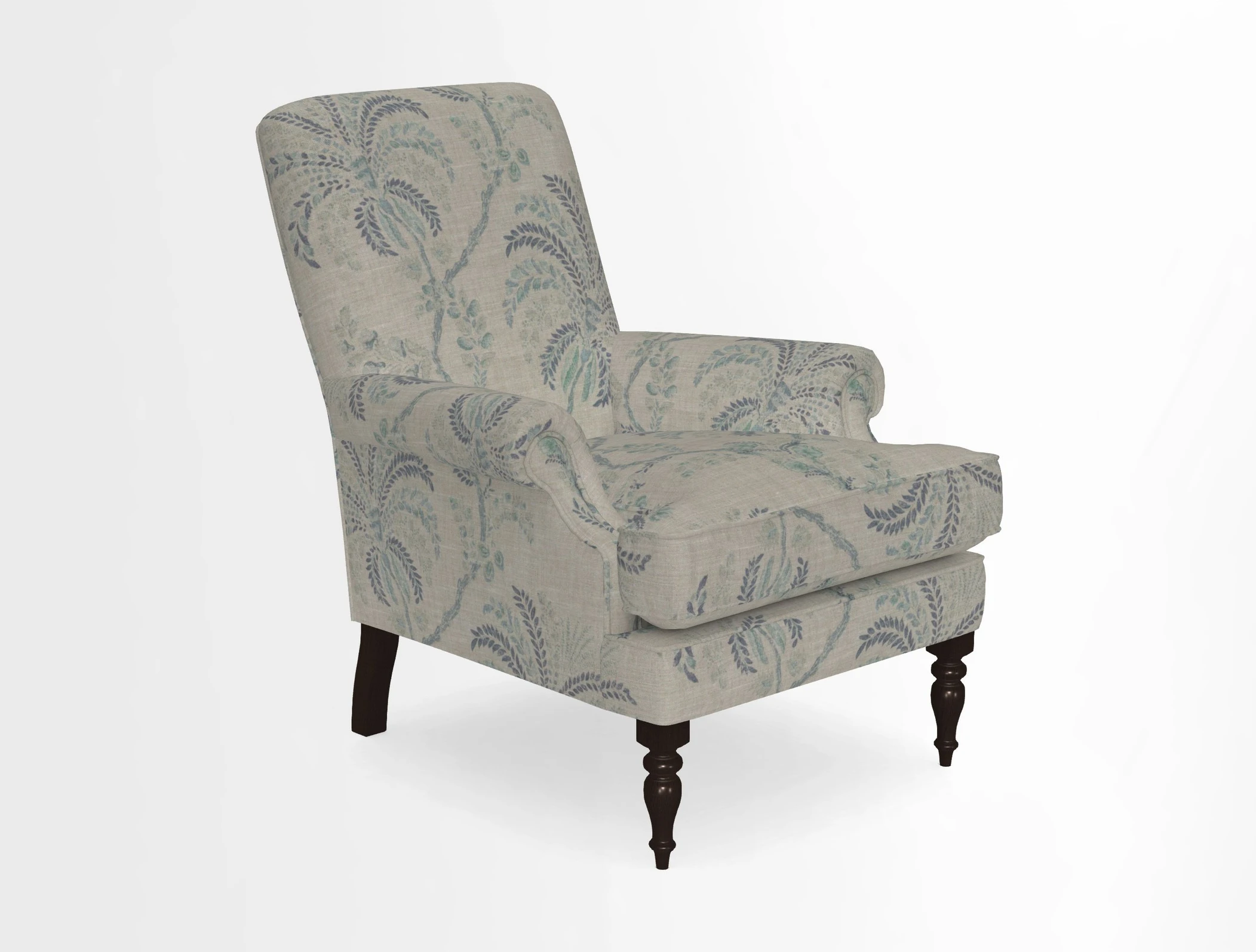 Thistle Chair in Indigo & Wills Morocco Epic Blue