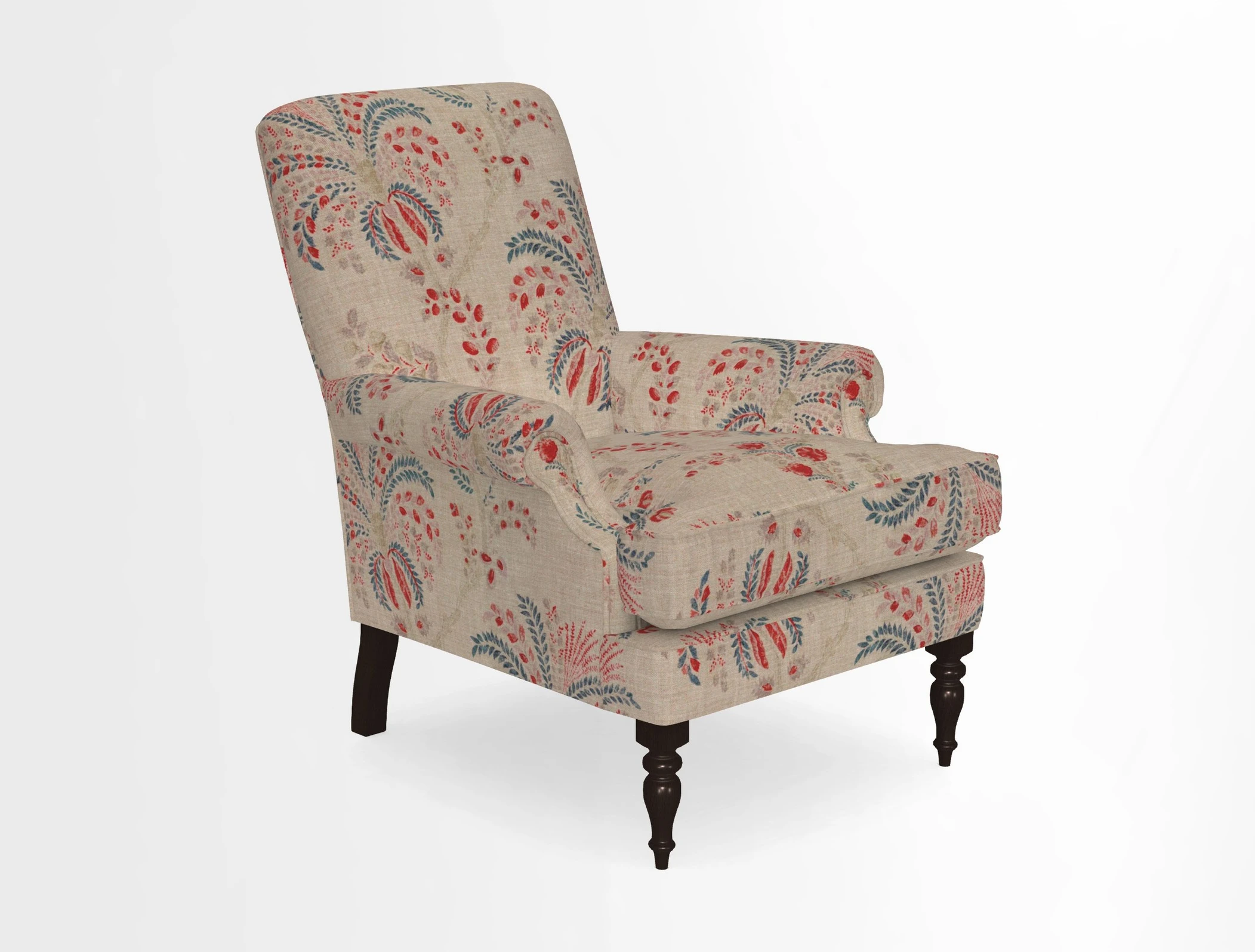 Thistle Chair in Indigo & Wills Morocco Epic Blue