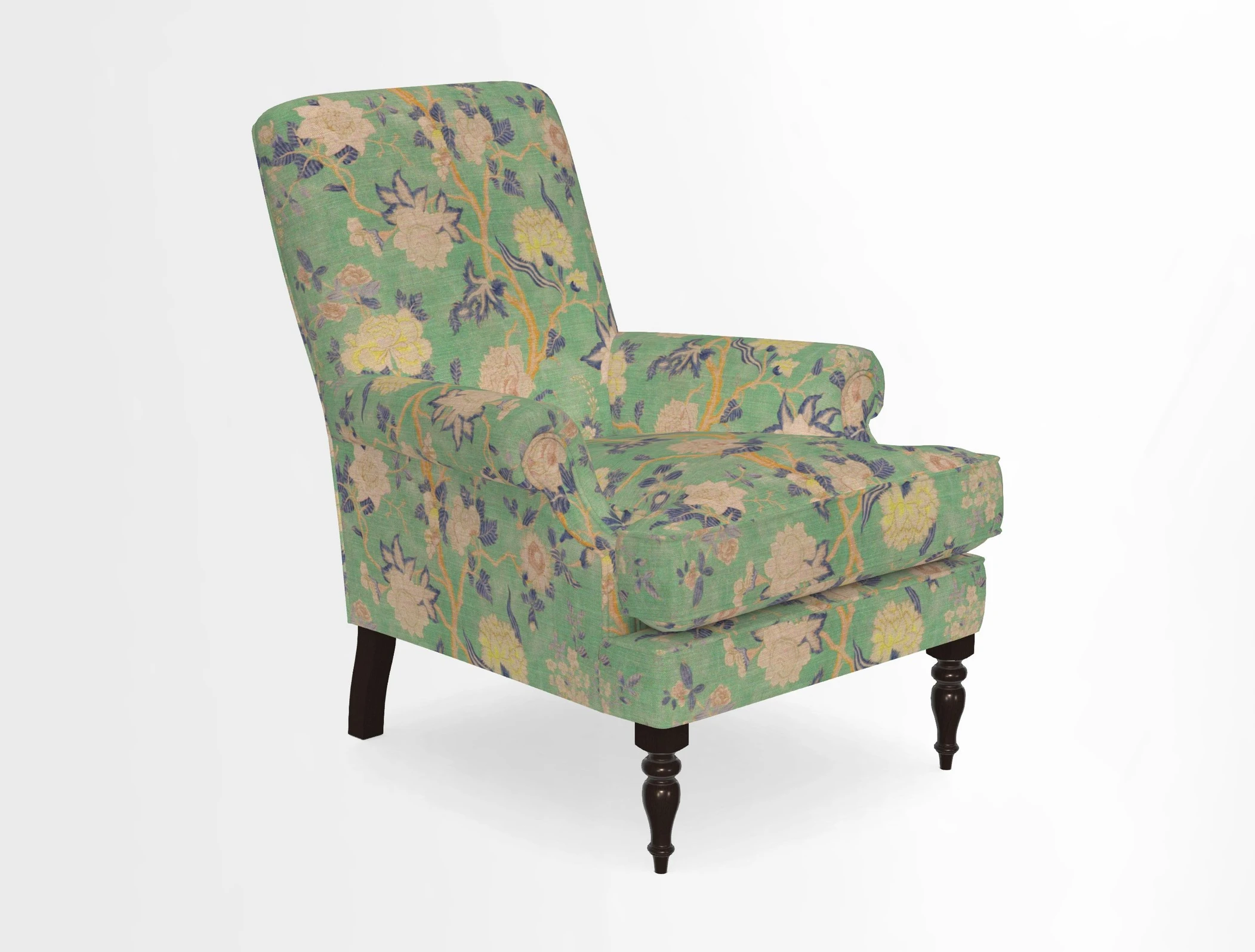 Thistle Chair in Indigo & Wills Morocco Epic Blue
