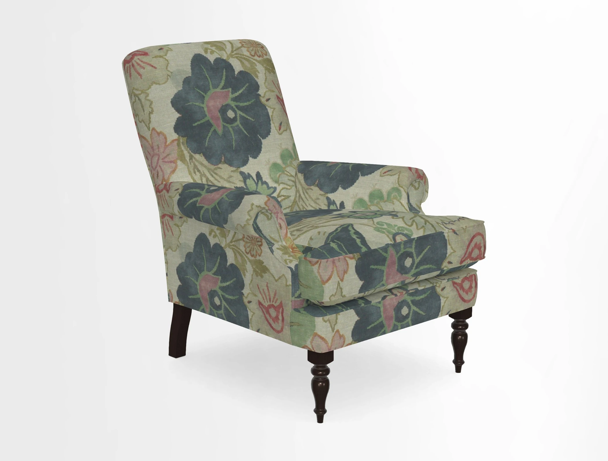 Thistle Chair in Indigo & Wills Morocco Epic Blue