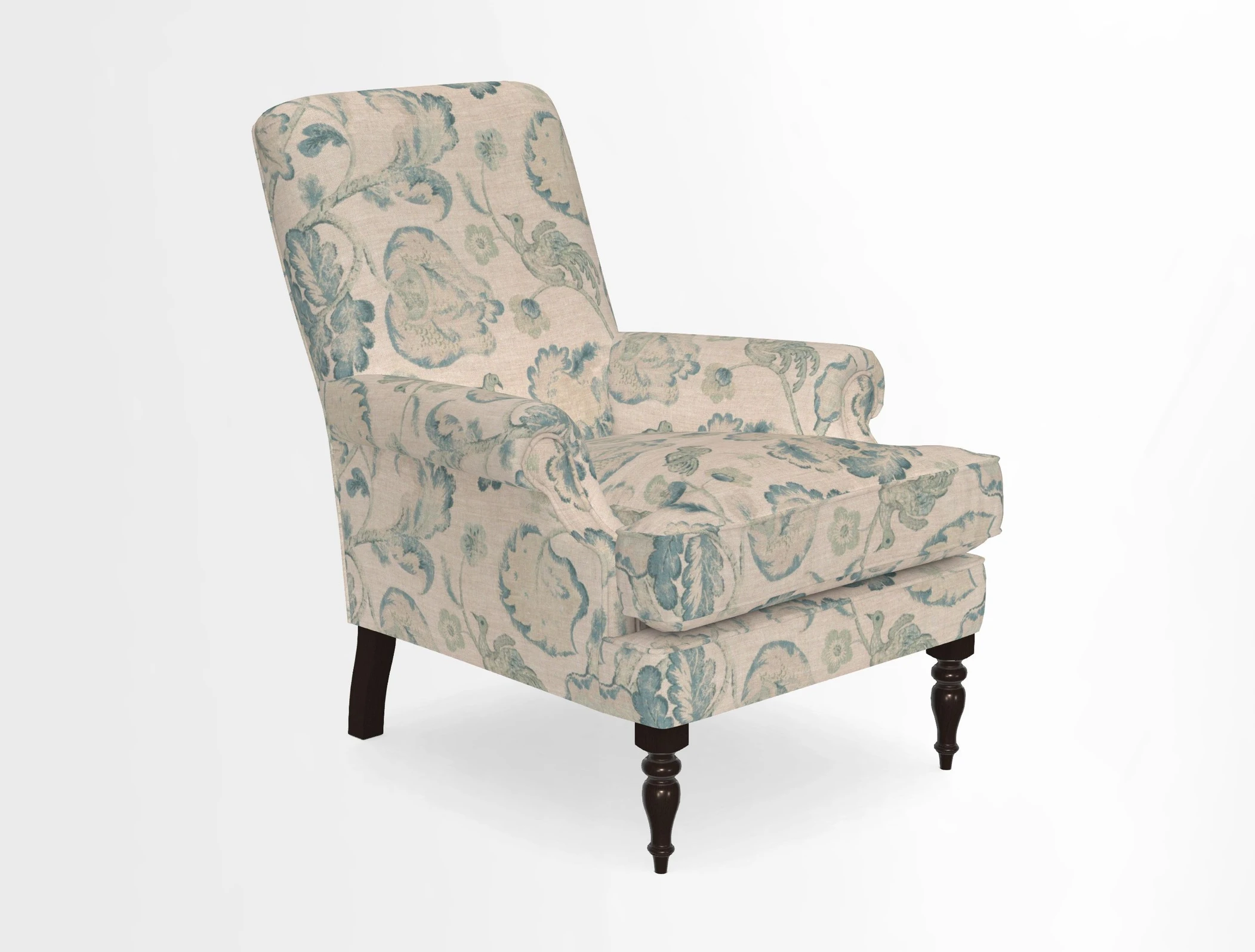 Thistle Chair in Indigo & Wills Morocco Epic Blue