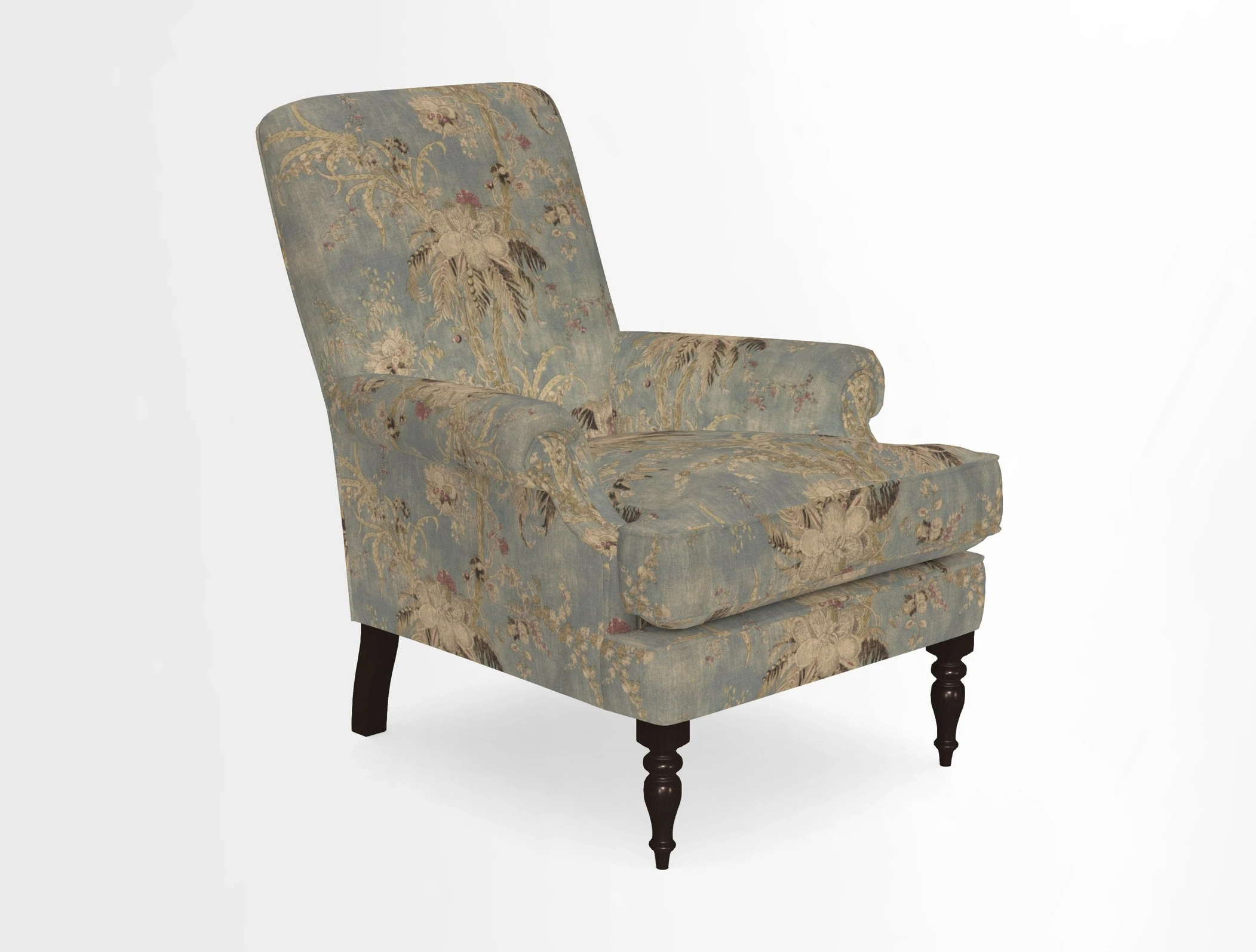 Thistle Chair in Indigo & Wills Morocco Epic Blue