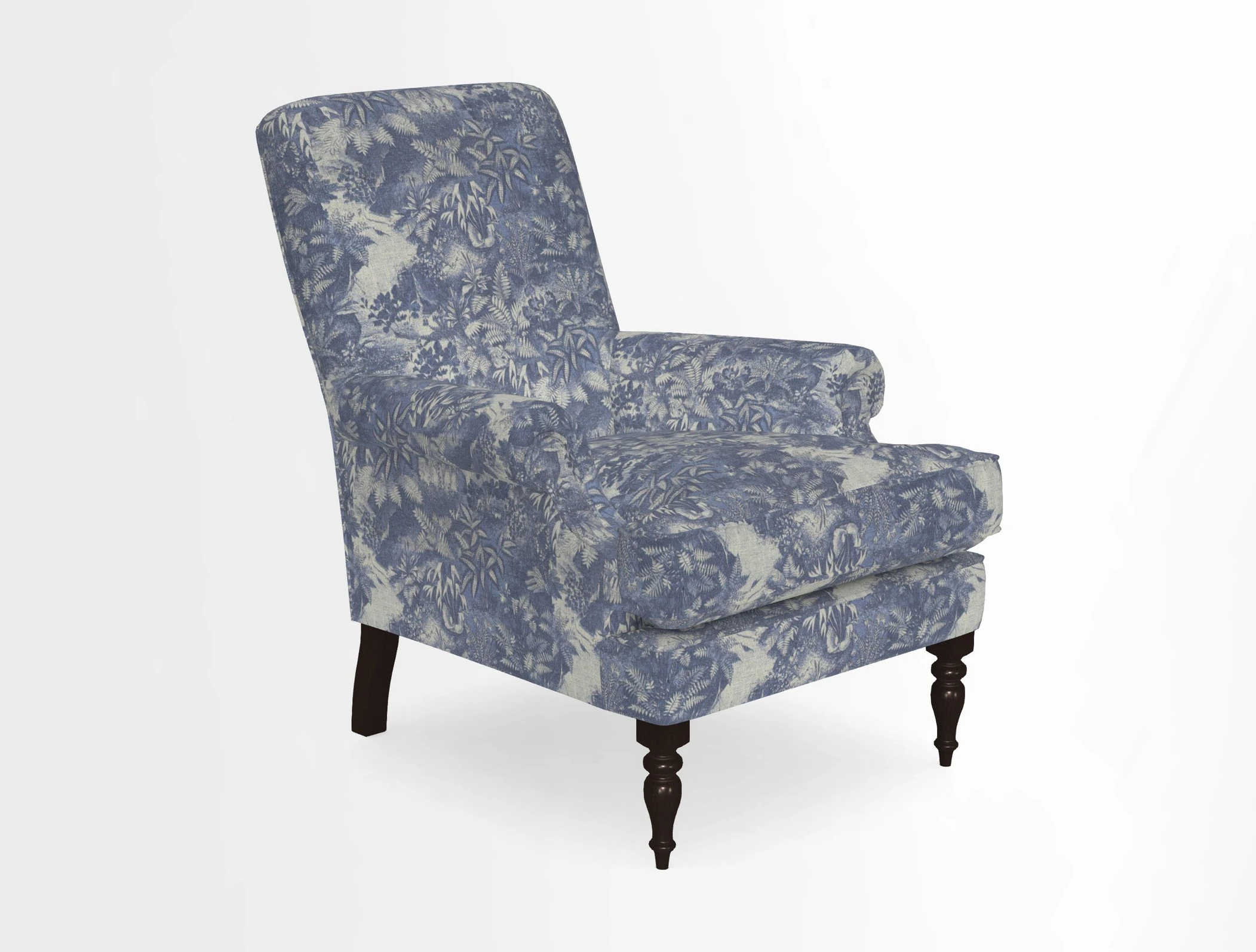 Thistle Chair in Indigo & Wills Morocco Epic Blue