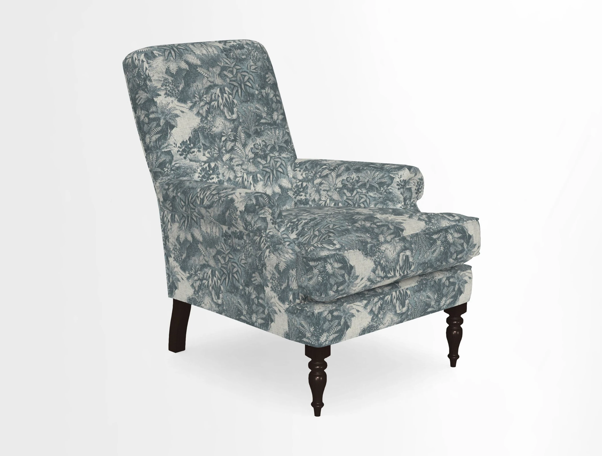 Thistle Chair in Indigo & Wills Morocco Epic Blue