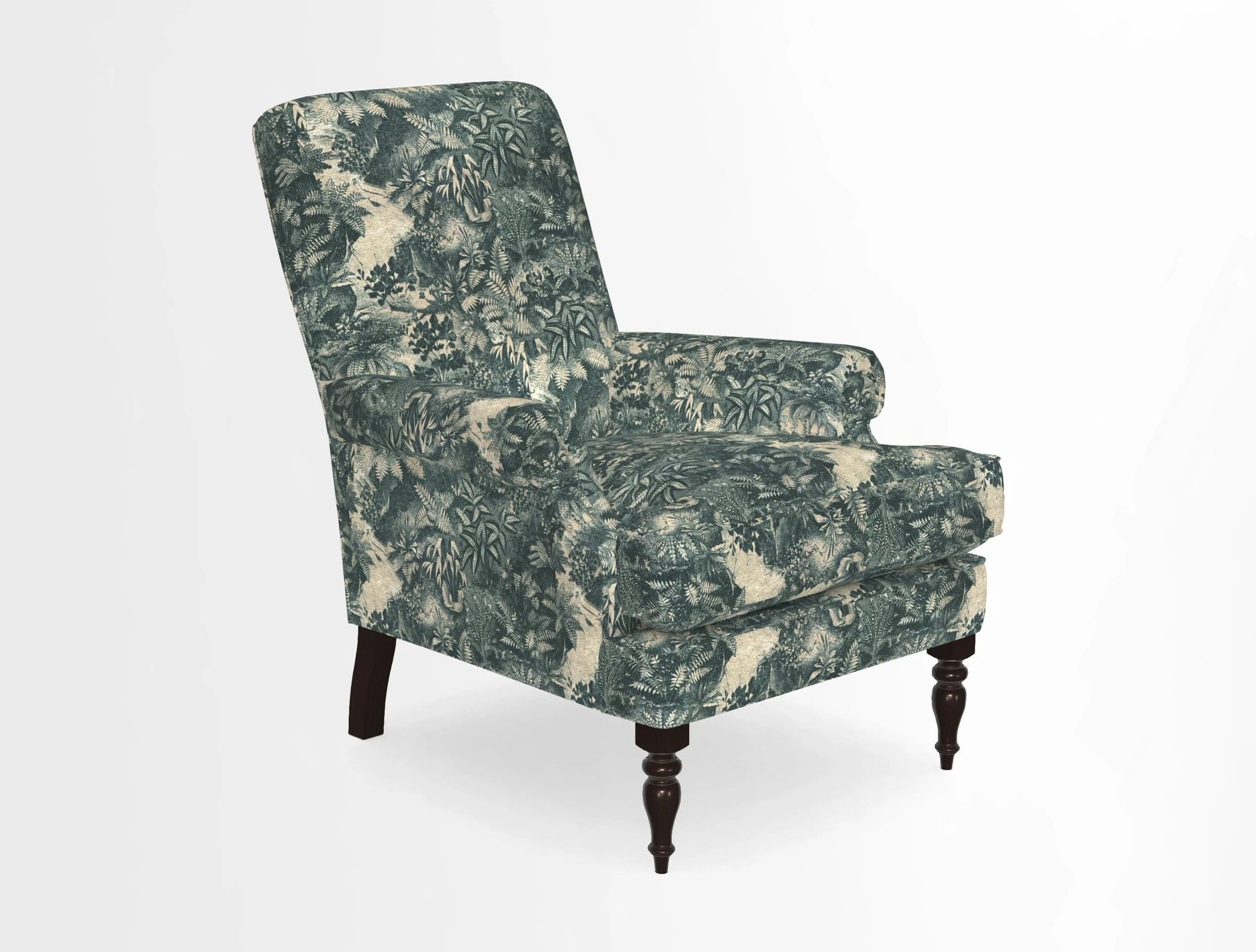 Thistle Chair in Indigo & Wills Morocco Epic Blue
