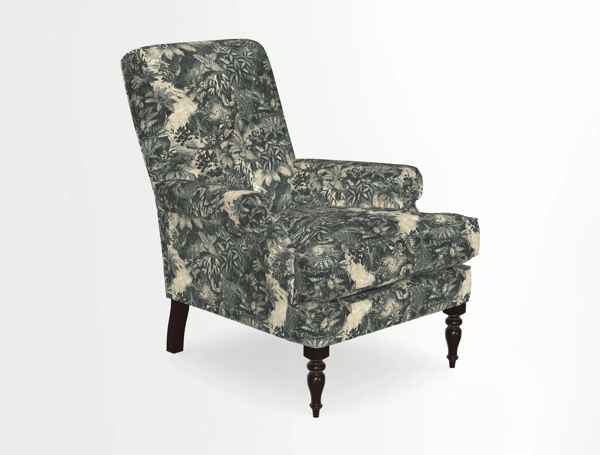 Thistle Chair in Indigo & Wills Morocco Epic Blue
