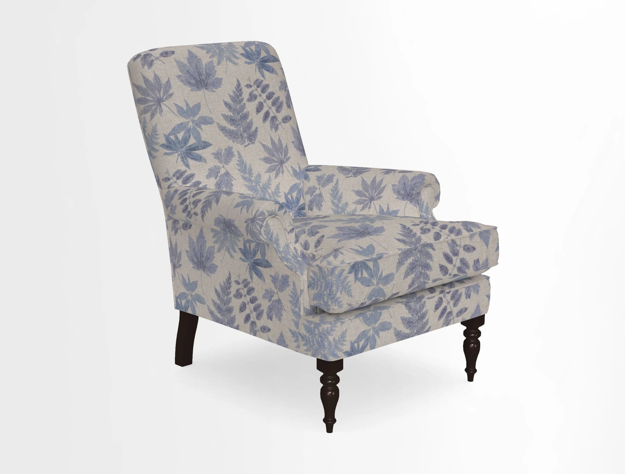 Thistle Chair in Indigo & Wills Morocco Epic Blue