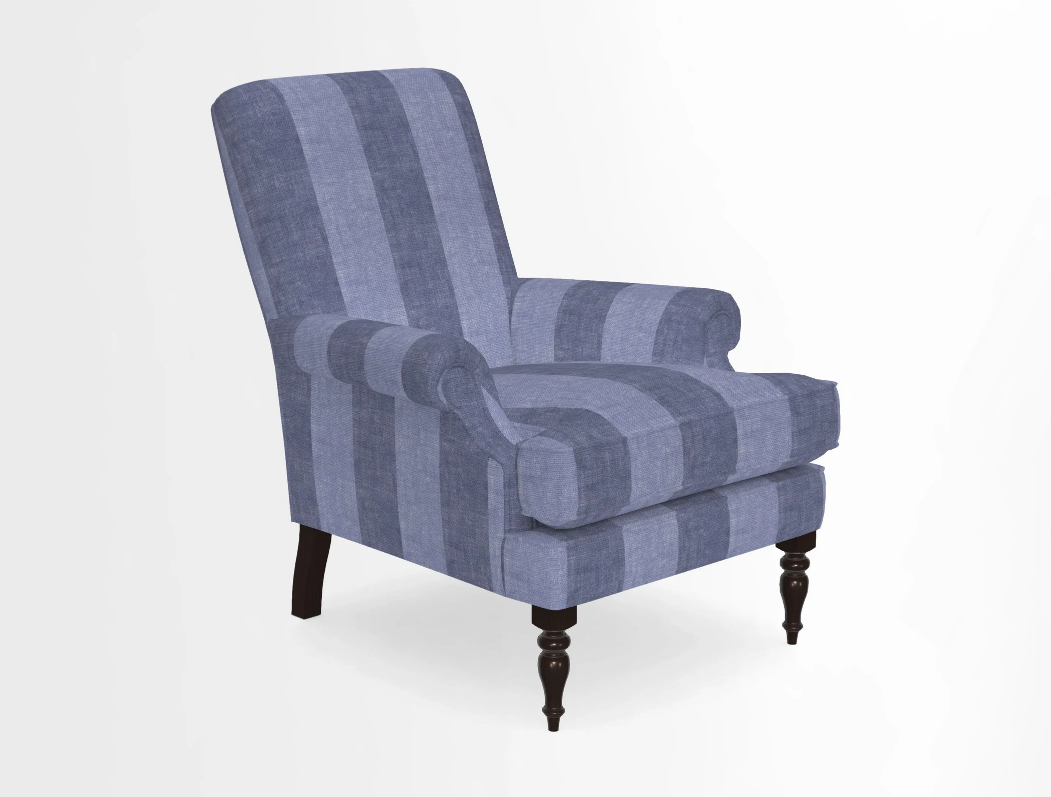 Thistle Chair in Indigo & Wills Morocco Epic Blue