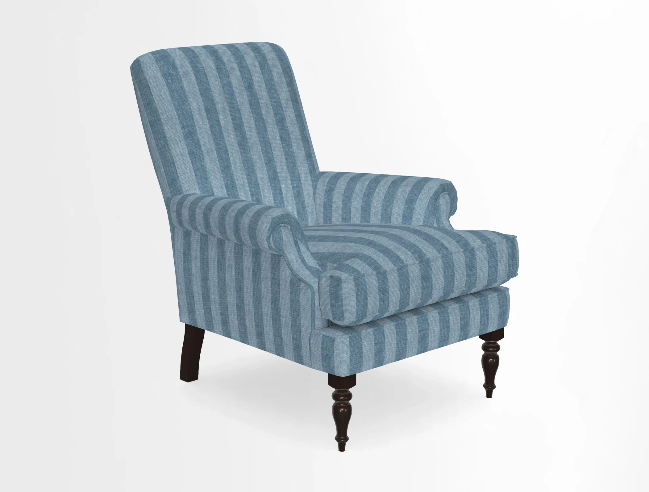 Thistle Chair in Indigo & Wills Morocco Epic Blue